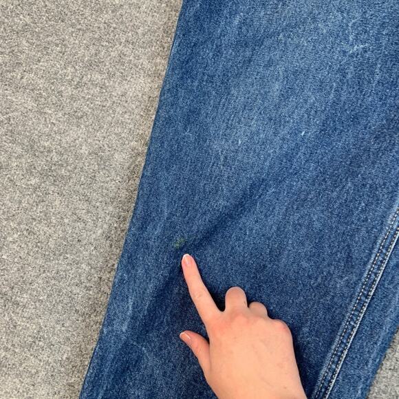 Vintage Carhartt FR Jeans Mens 44 Blue Fire Flame Resistant Utility Denim Work - Picture 7 of 12